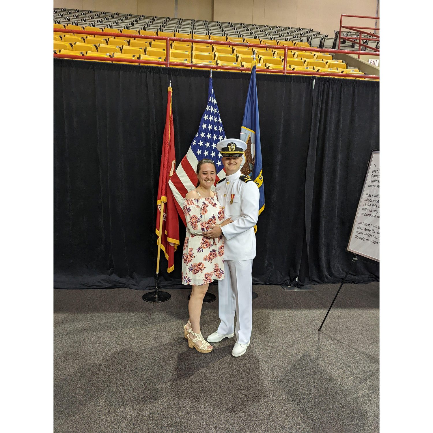 Thomas Commissioning - Thomas diventa Ufficale nella Marina Americana