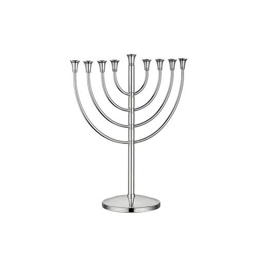 Christofle Judaique Silverplated Mezuzah & Menorah