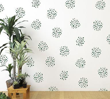 Dot Clusters Removable Wall Decal- Green