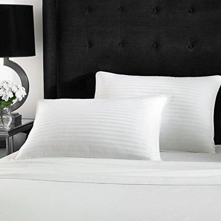 Beckham Hotel Collection Gel Pillow (2-Pack) - Luxury Plush Gel Pillow - Dust Mite Resistant & Hypoallergenic -Â King