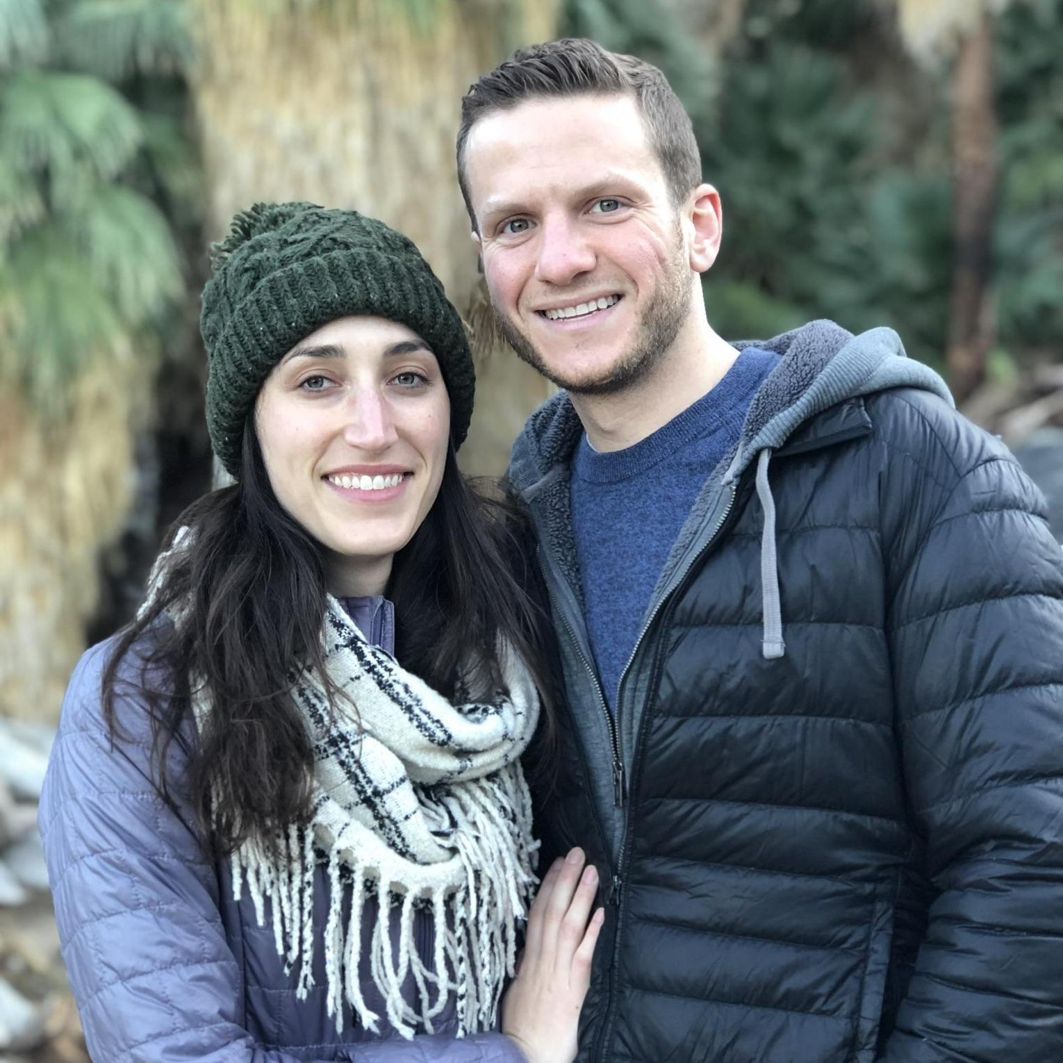 A snowy trek in Joshua Tree