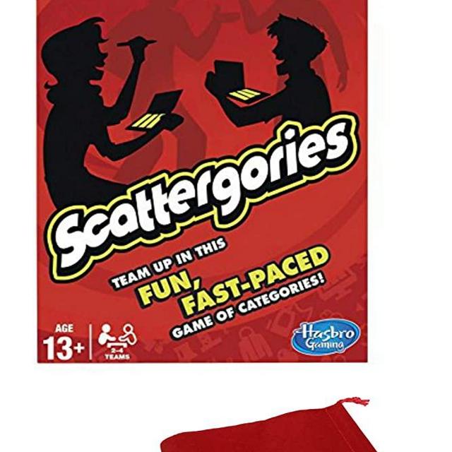 Scattergories Game Bundle with Drawstring Bag