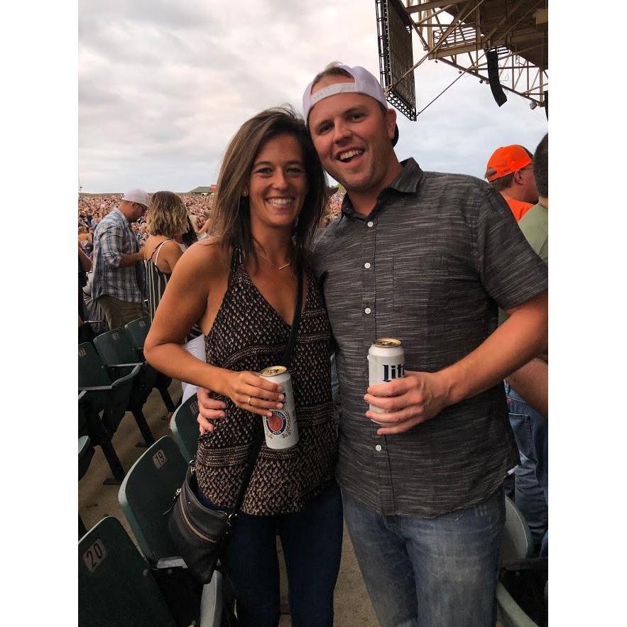 Our first date - the Luke Bryan / Jon Pardi concert