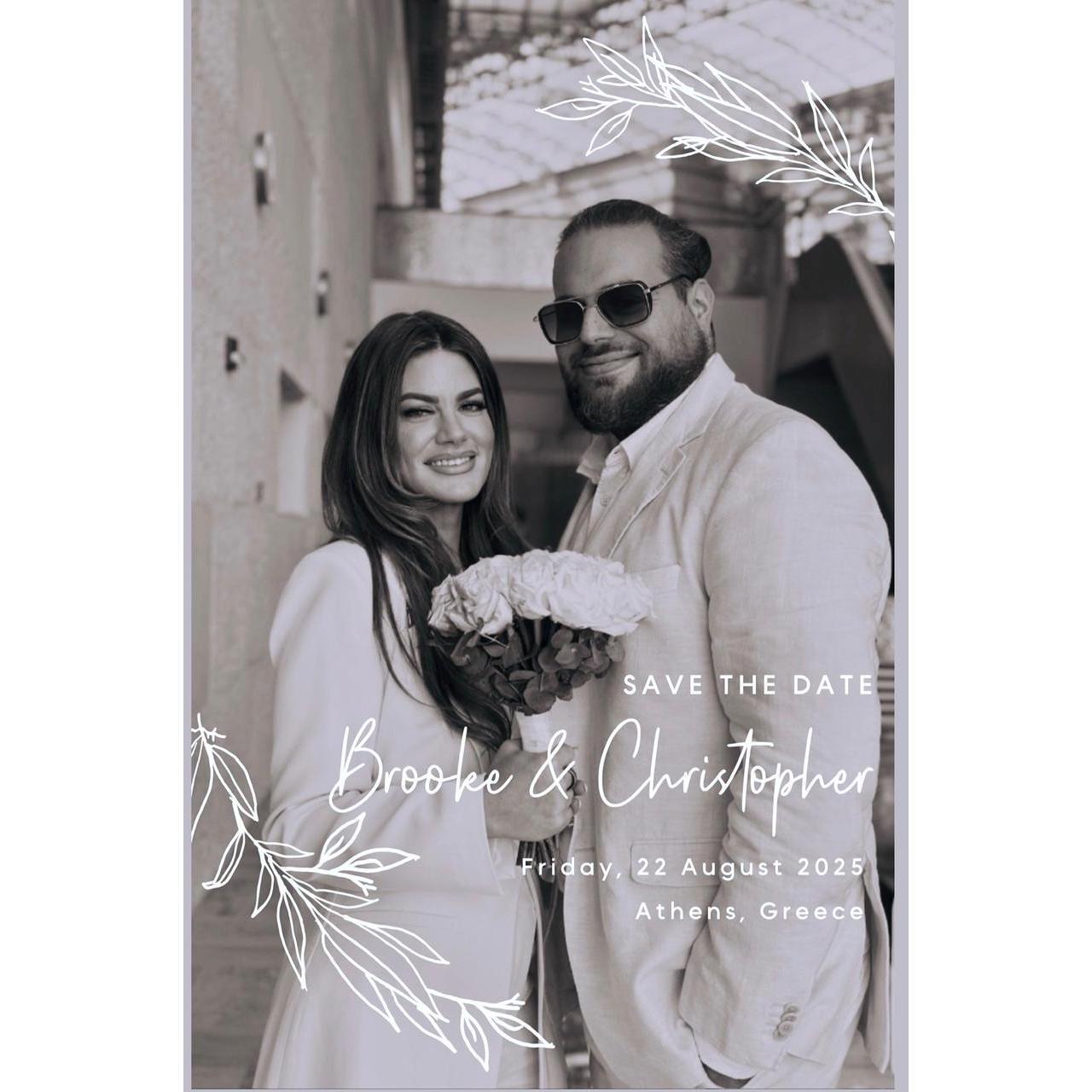 You are invited to celebrate with us in Athens, Greece!  Pre wedding activities start on 8/20/2025