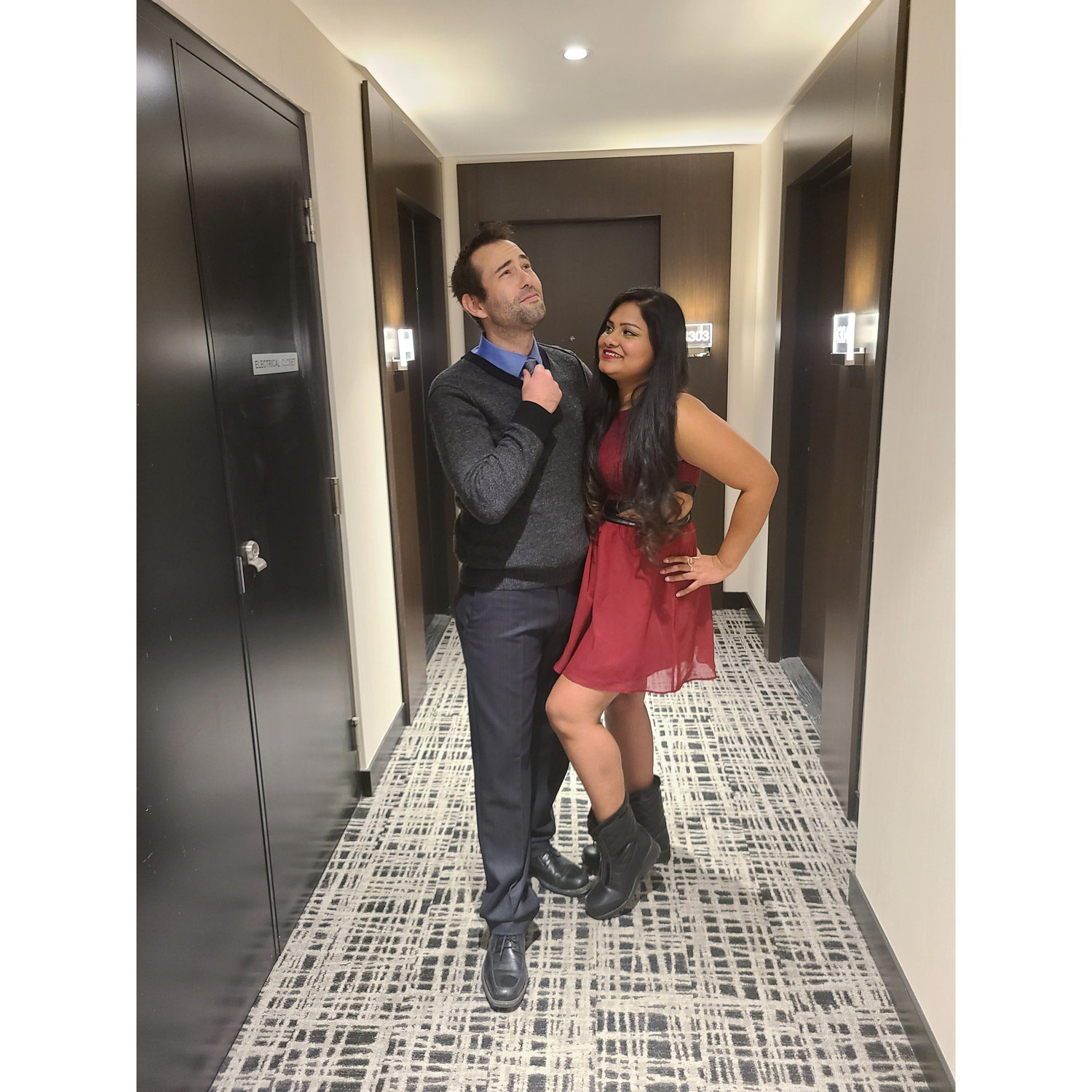 Not us being silly before Josh's party ~ Nov 2021