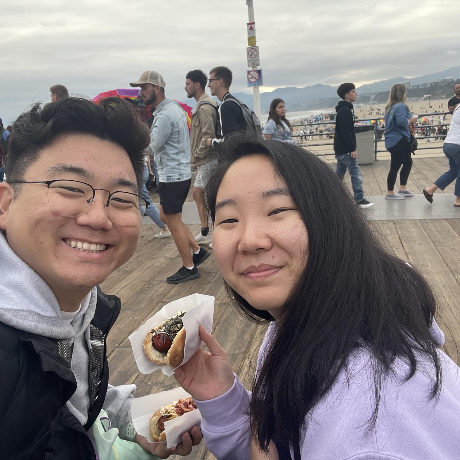 Happy 1 month at Santa Monica Pier with our JapaDogs