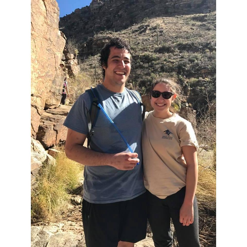 Our very first hike together to Seven Falls in Tucson. Memories.