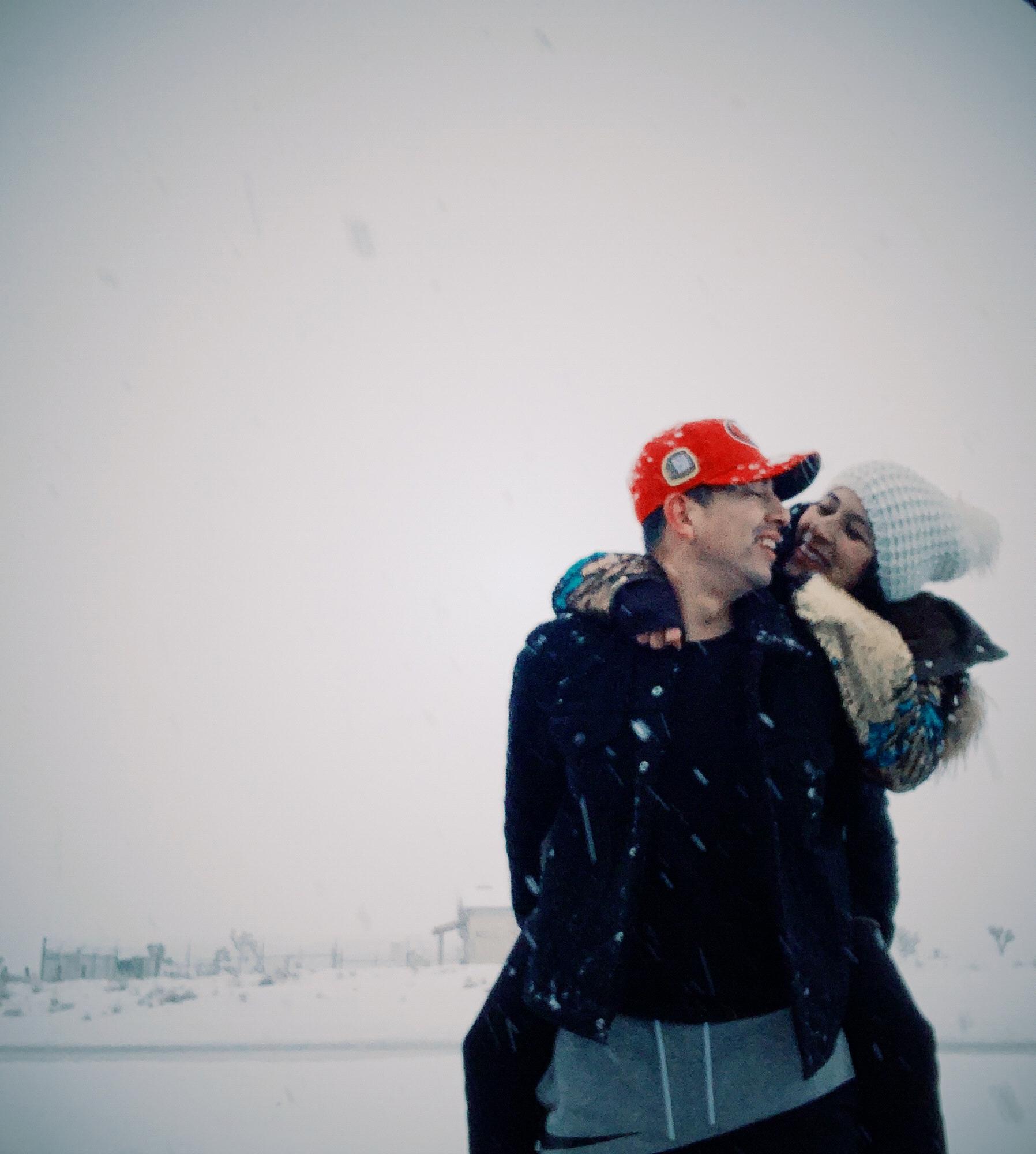 Froze our butts off that day lol