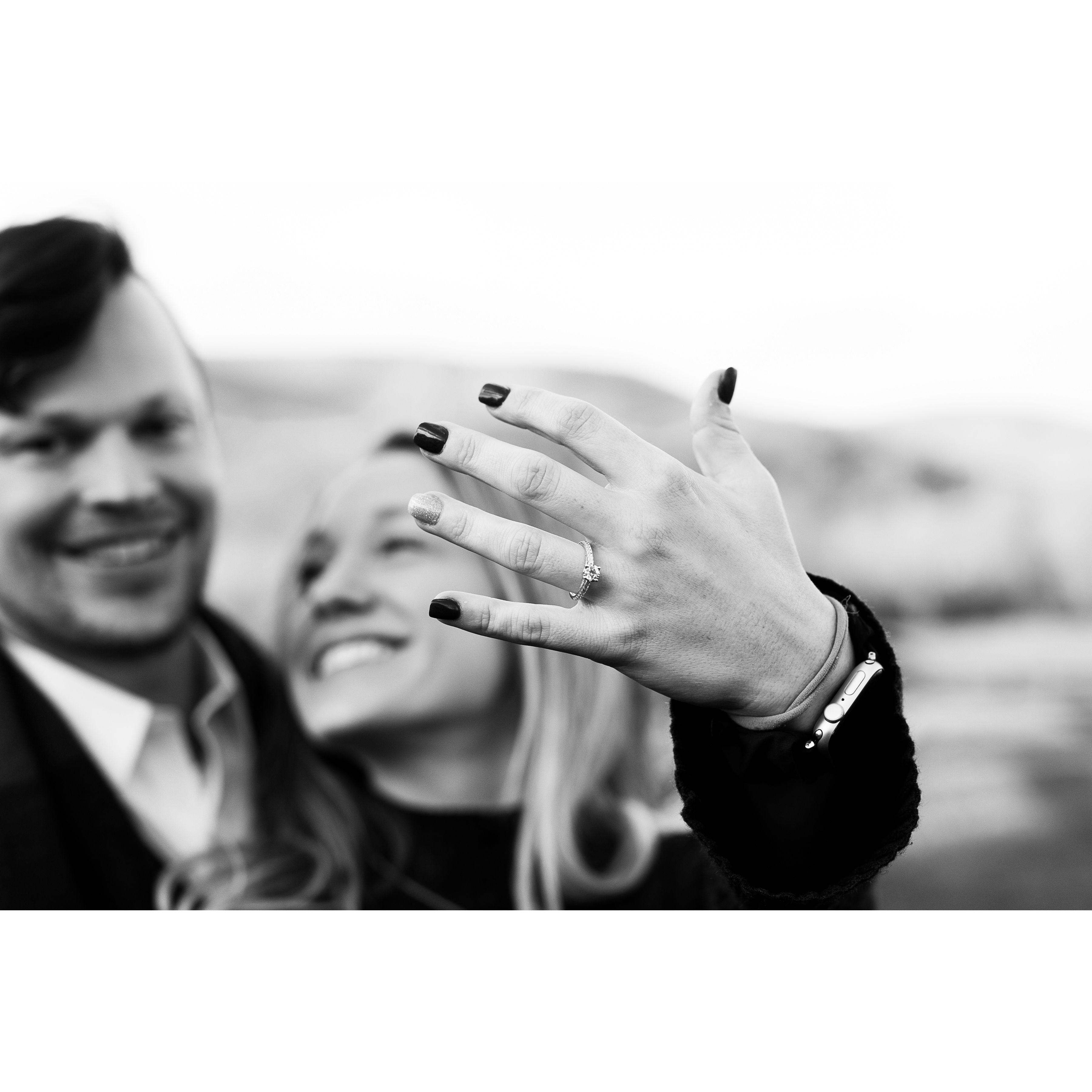 The first picture we sent to our loved ones!