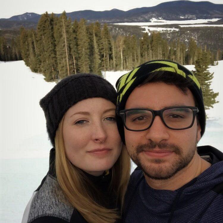 First time snowboarding!