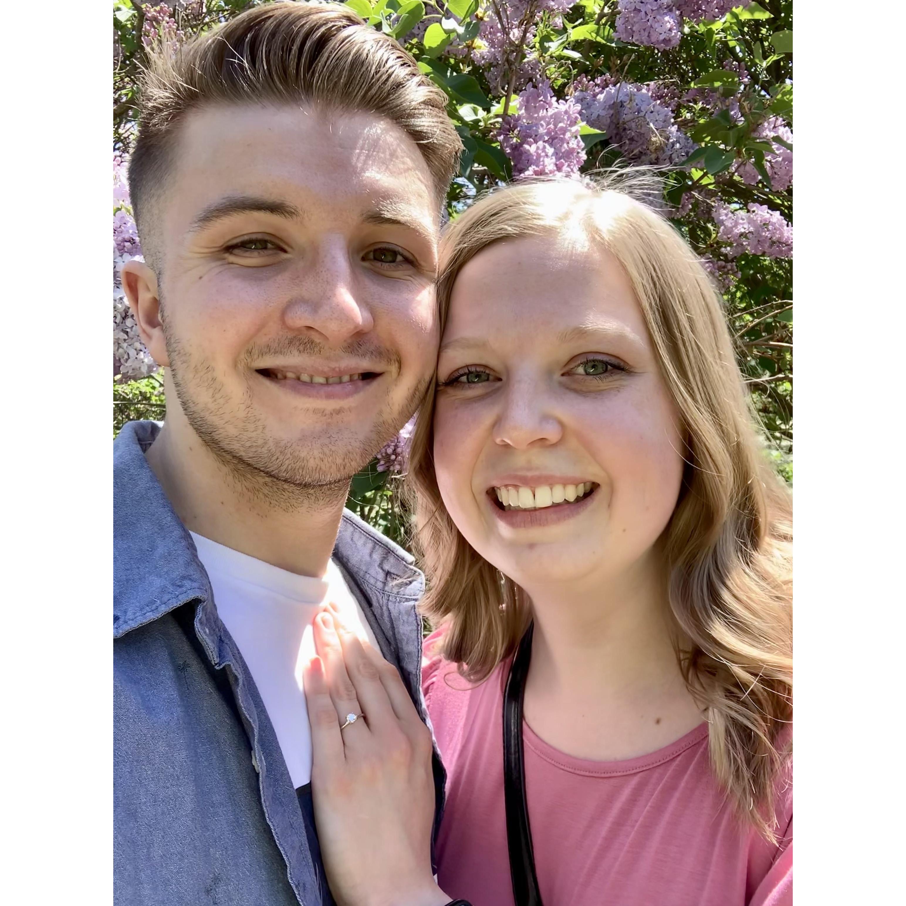 The day we got engaged!