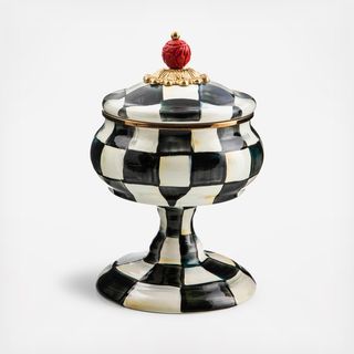 Courtly Check Enamel Curiosity Pot