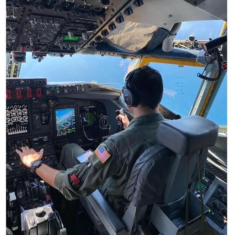 Low level flying over Lake Michigan