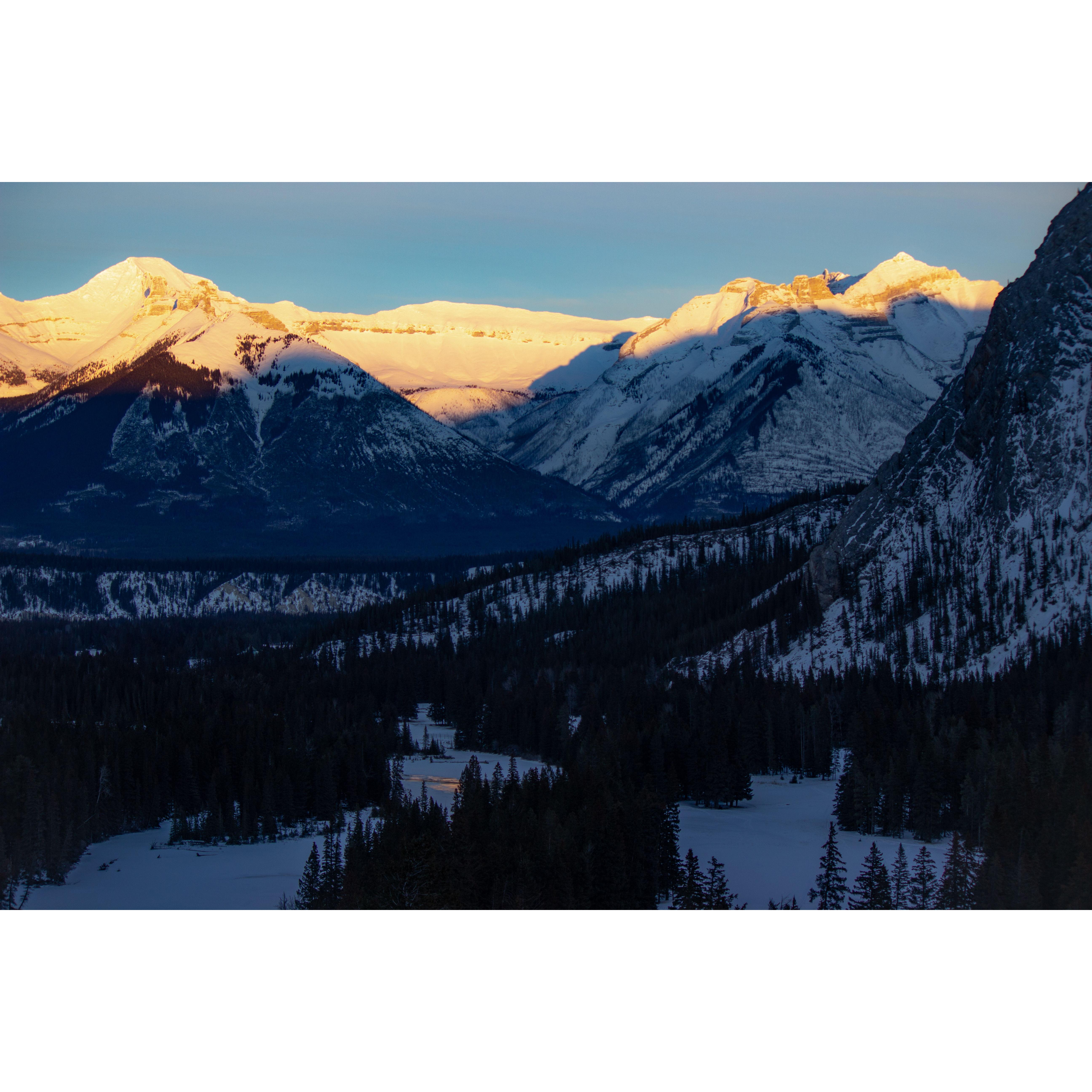 Sunrise in Banff National Park where we got engaged.