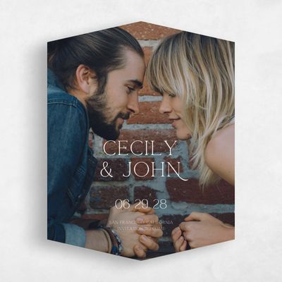Purple Diamond Wedding Save the Date - Alameda Photo
