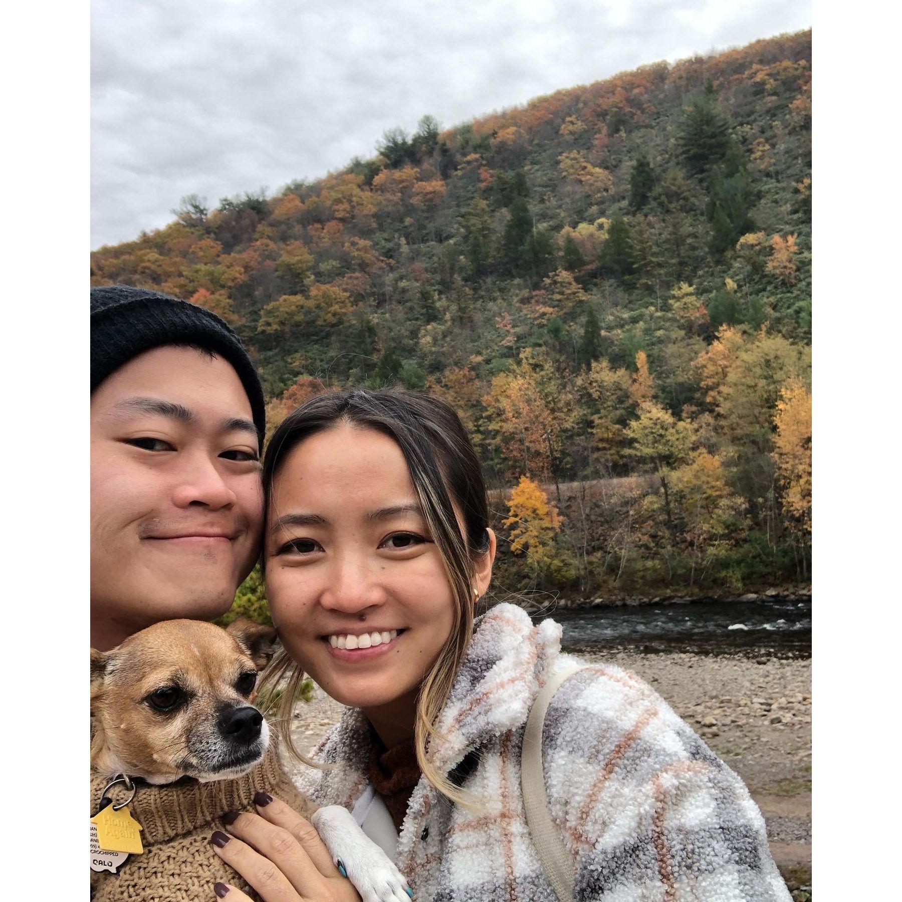 A trip in Pennsylvania fall when we lived in Philly