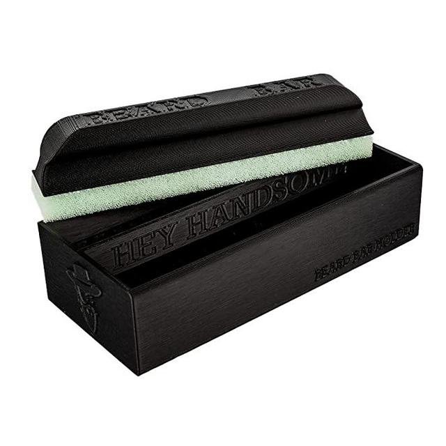Mat's Beard Bar & Holder Set - 1 Original sized Beard Bar and 1 Beard Bar Holder - Clean Beard Trimmings from Sinks and Countertops