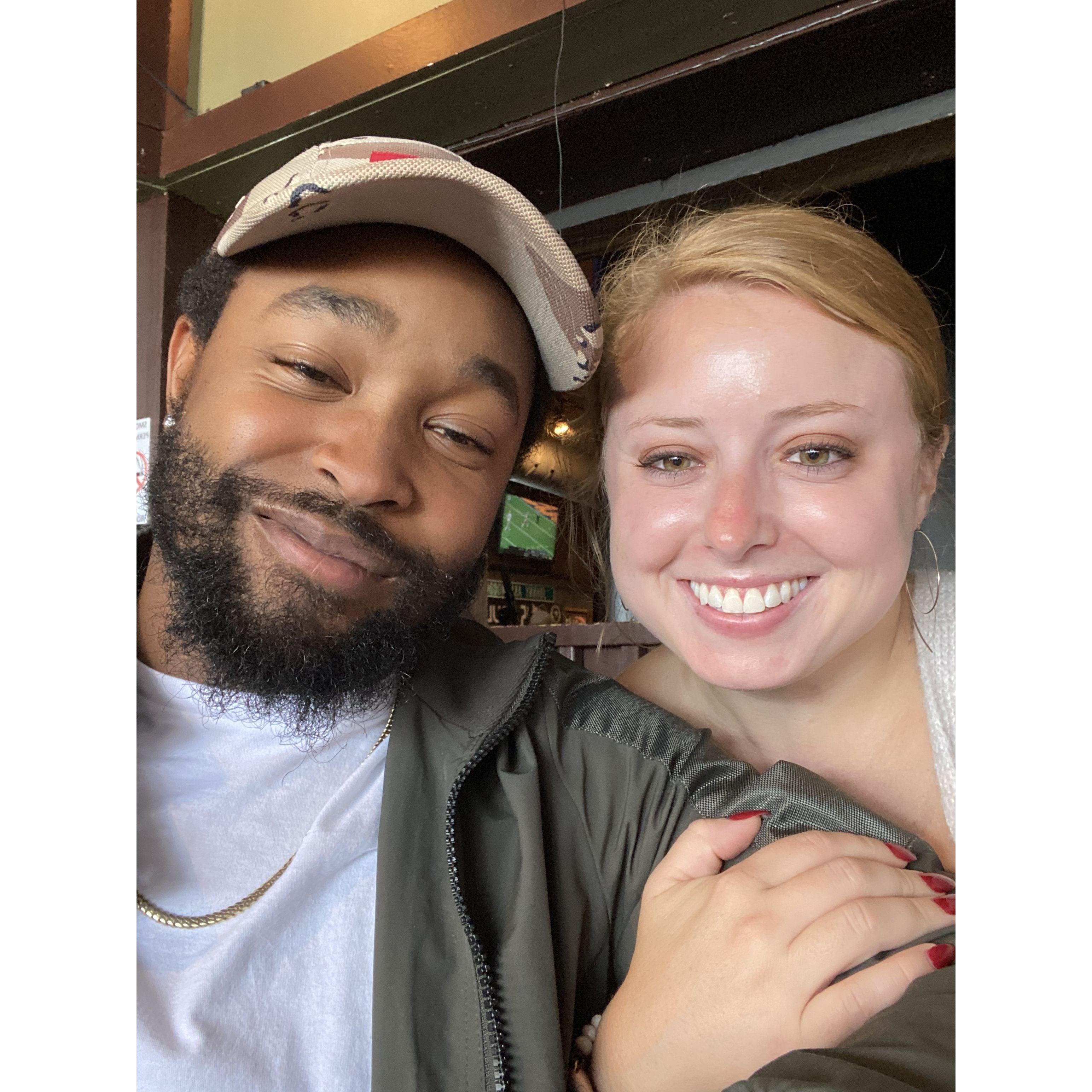 Our first picture together! Taken on our roadtrip in Nashville