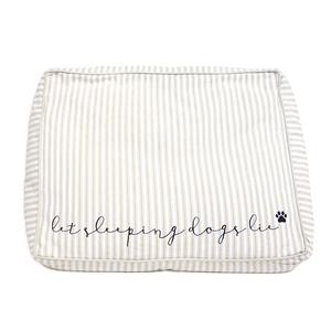 Mud PieMud Pie™ Mud Puppy Collection Let Sleeping Dogs Lie Striped Chambray Dog Bed