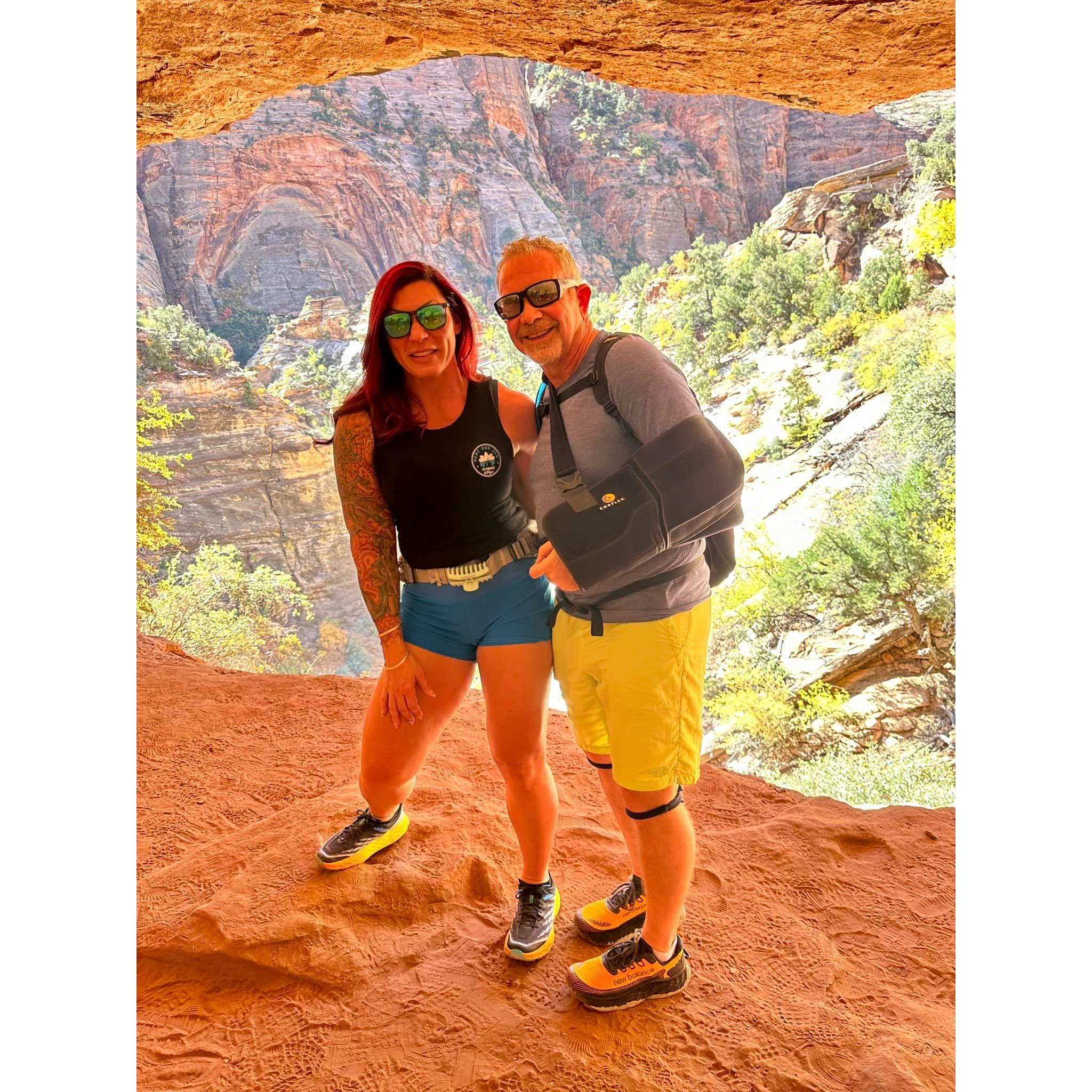 Utah hiking in Zion