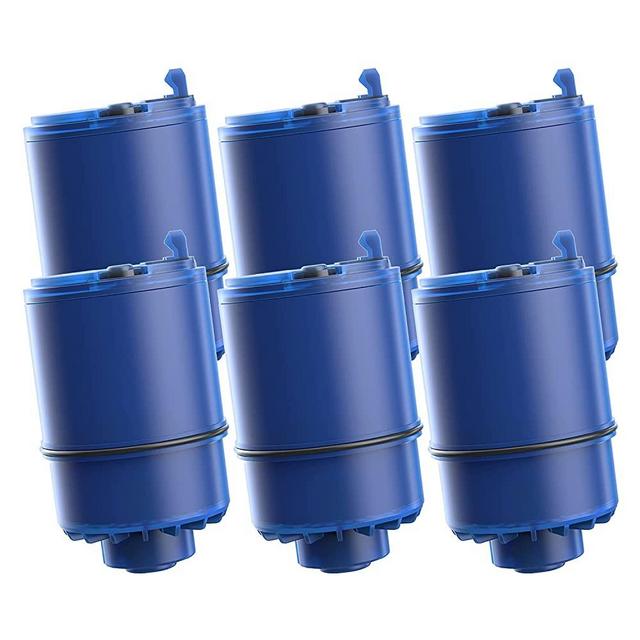 AQUA CREST NSF Certified Water Filter, Replacement for Pur® RF9999® Faucet Water Filter, Pur® Faucet Model FM-2500V, FM-3700, PFM150W, PFM350V, PFM400H, Pur-0A1 (Pack of 6), Model No.: AQU-CF08A
