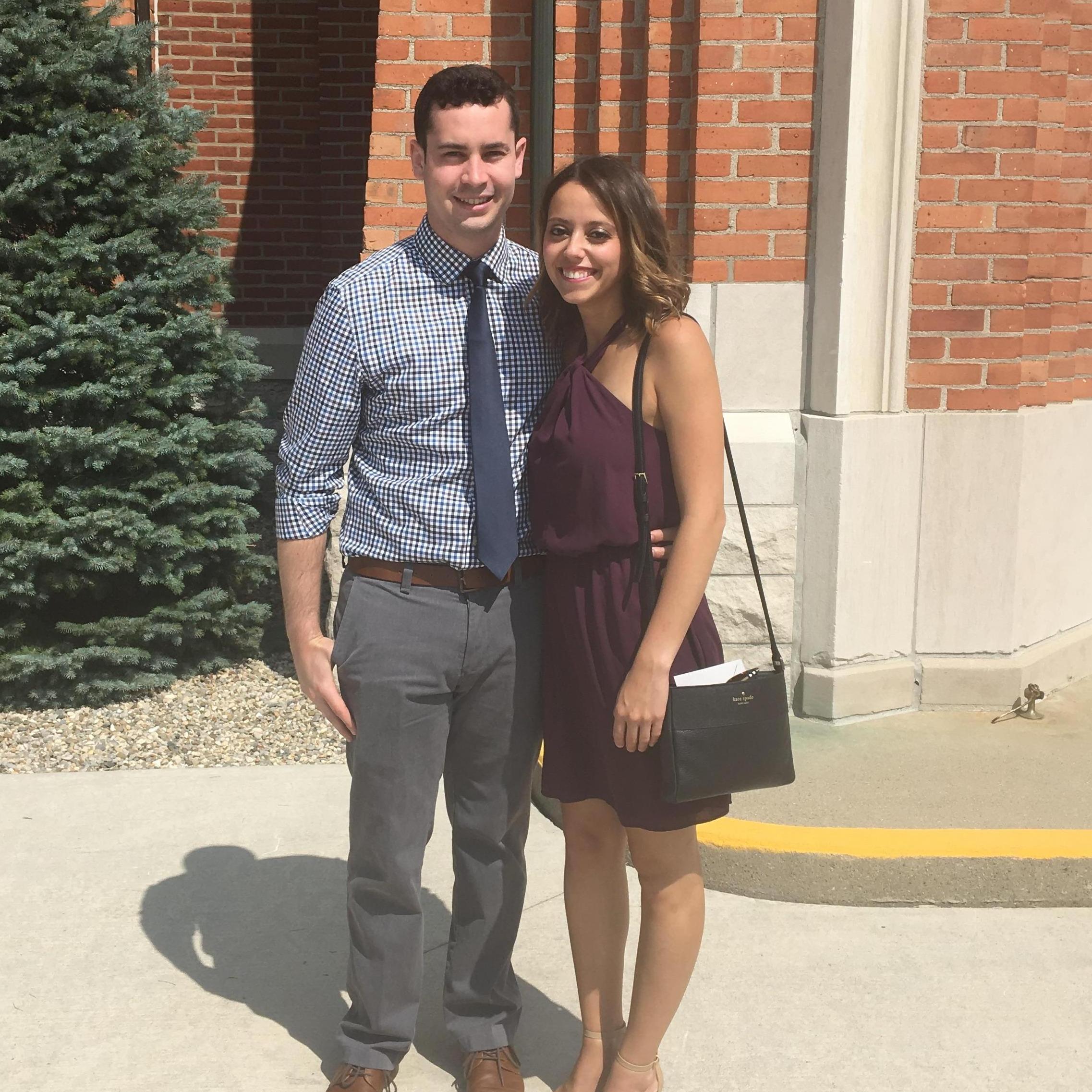 Our first wedding together!
