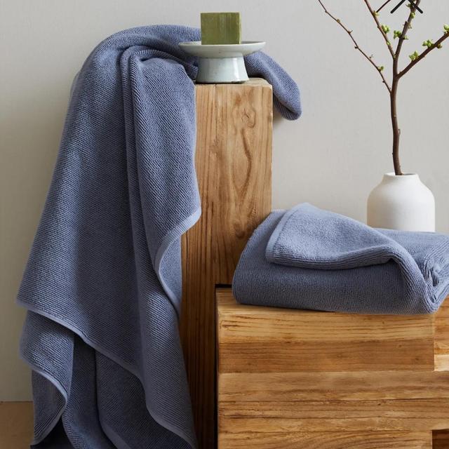 Turkish Ribbed Quick Dry Bath Sheet (Set of 2)