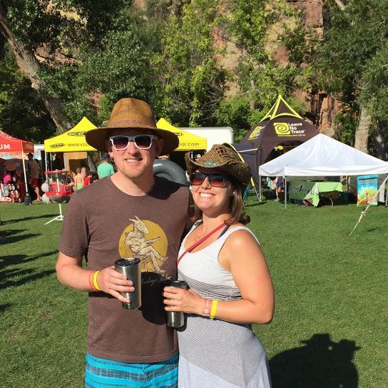 Here we are at Planet Bluegrass at the Rocky Mountain Folks Fest in 2016.