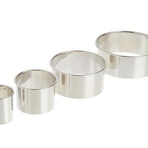 Ateco 4 Piece Plain Edge Round Cookie Cutters