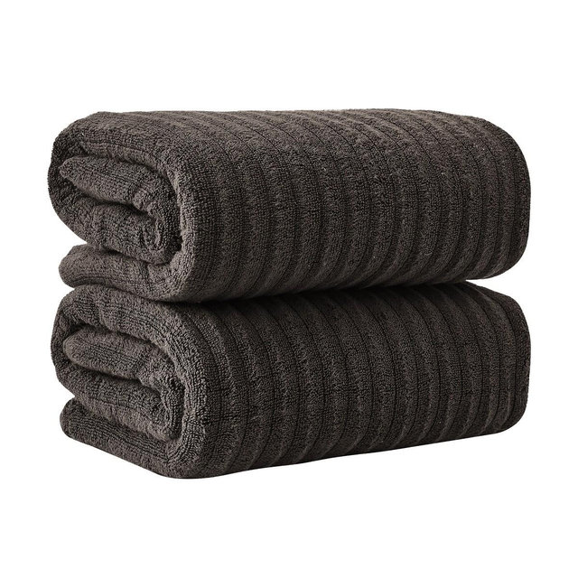 Luxury Cotton Ribbed Texture Towel Set - Great Bay Home