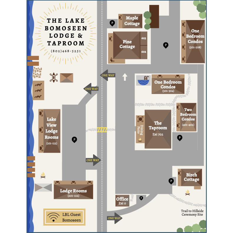 Lake Bomoseen Lodge Property Map
