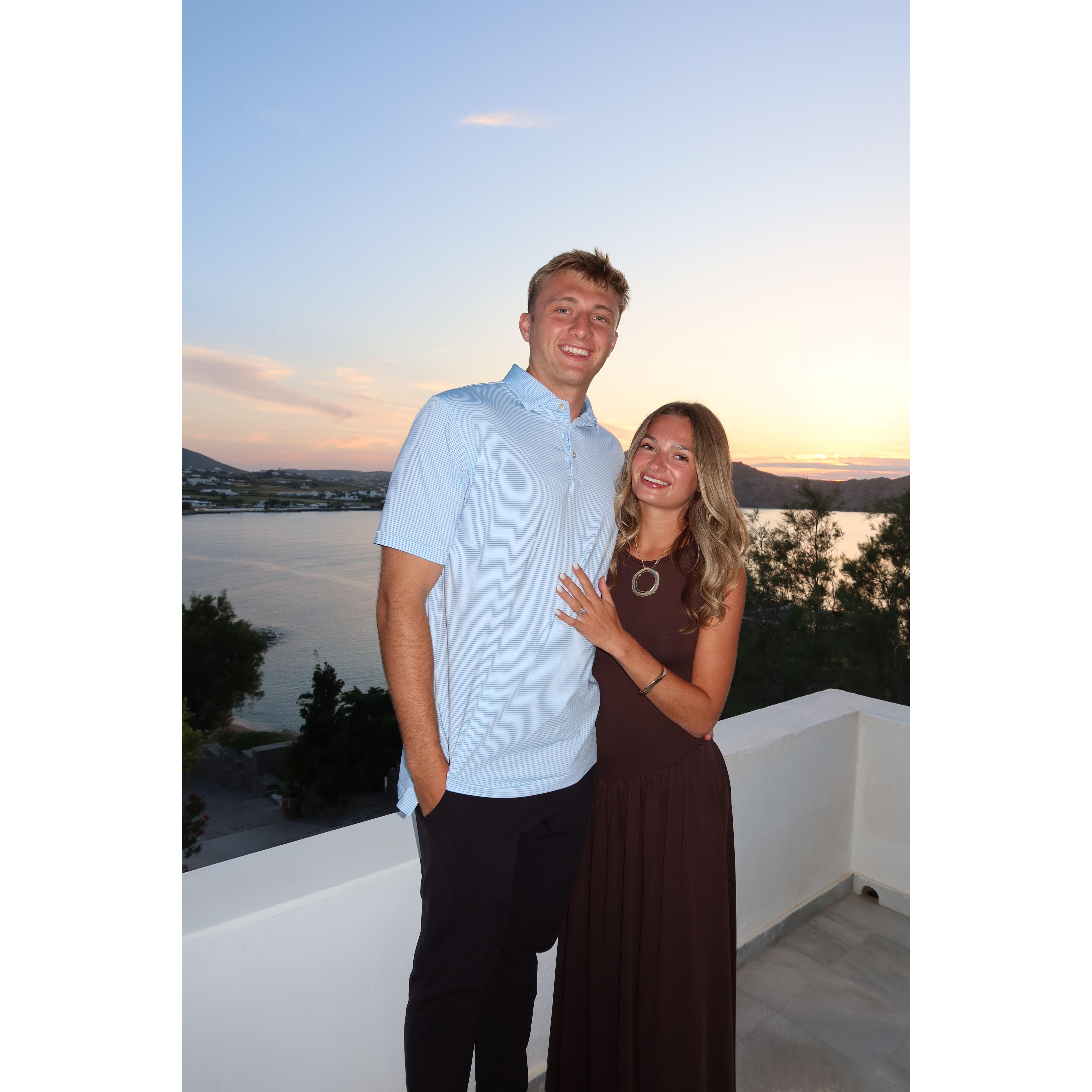 Our Greece trip, where Zak proposed!!