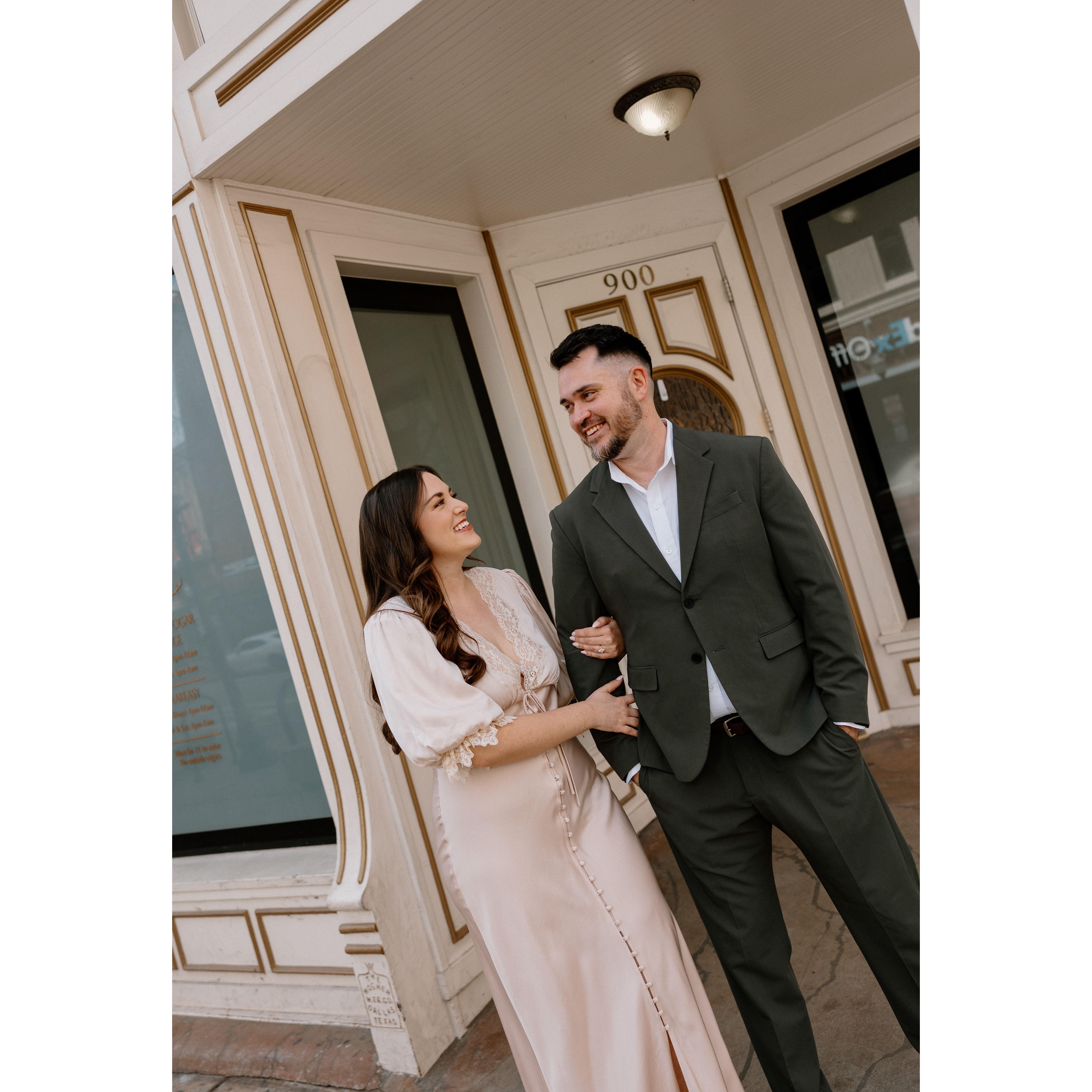 Our engagement photos - March 2025.