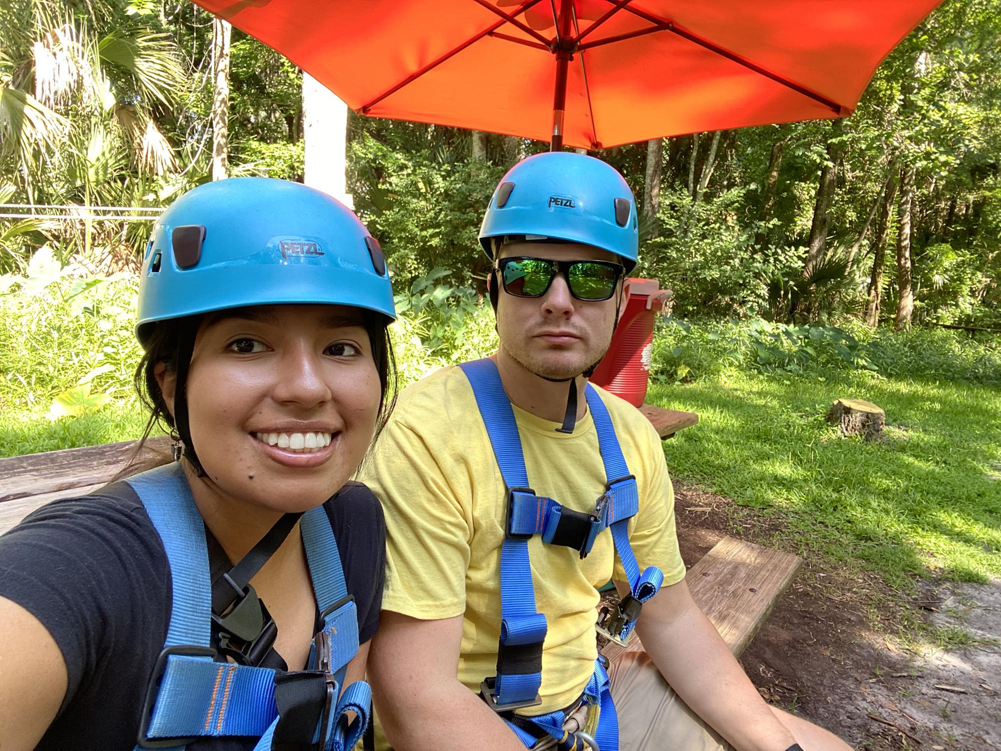 Zip lining