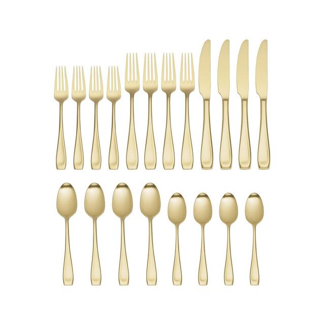 Moda Satin Champagne Set, 20 Piece