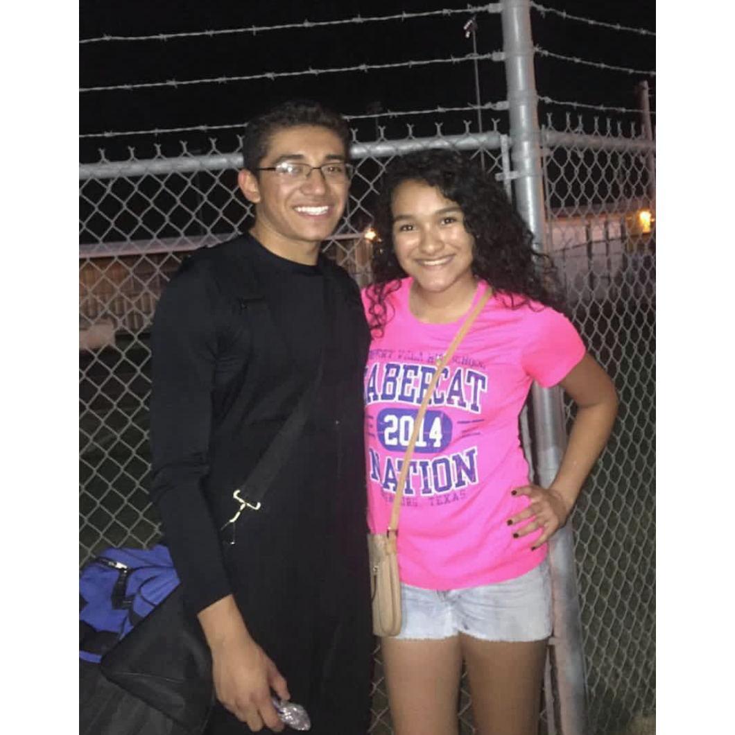 Our first picture as a couple at only 15 years old.