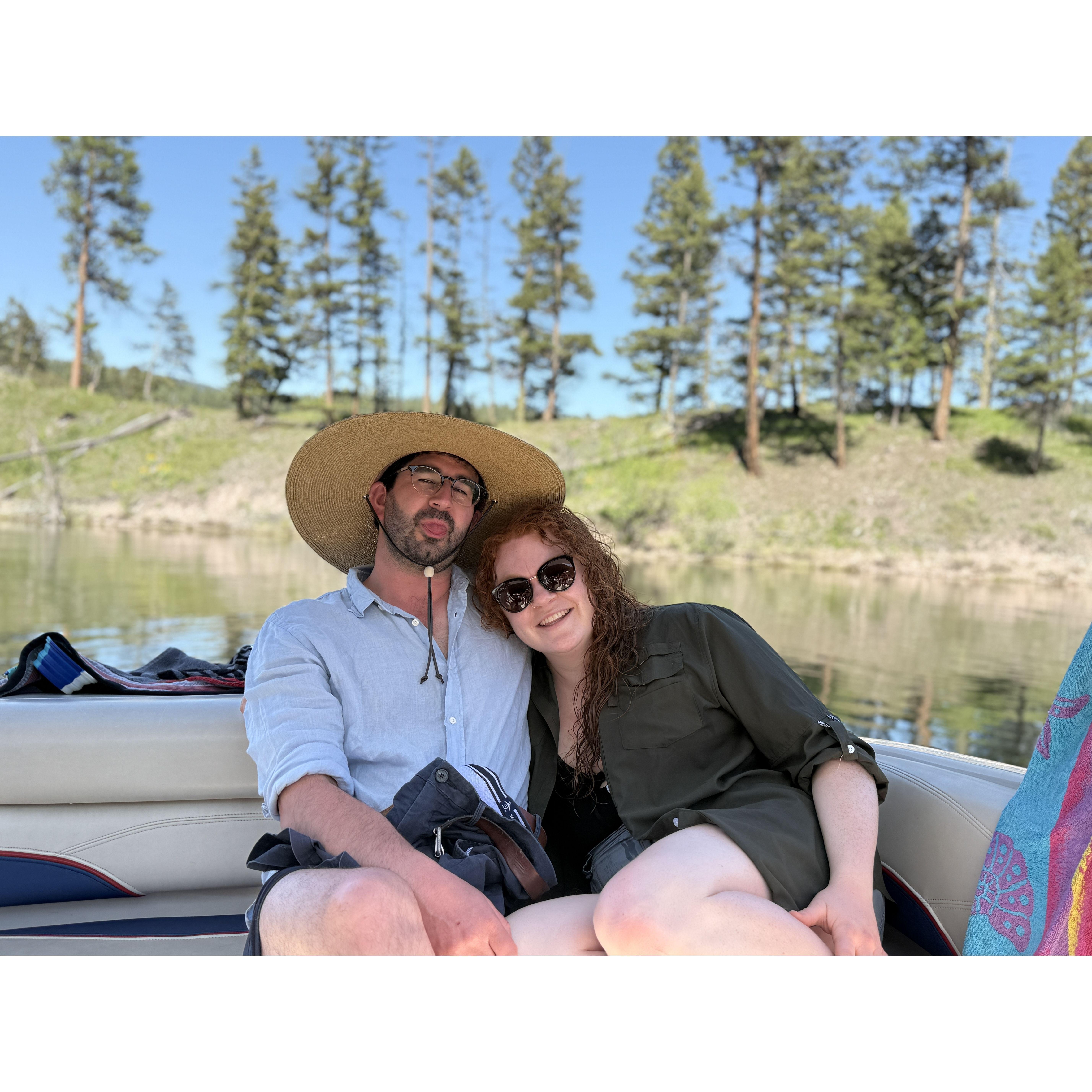We love boating with Skipper (Captain Dave) and Mary Ann (Kim)... a three hour tour.