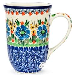 Polish Art Center - Unikat Polish Pottery Stoneware Bistro Mug - 16.9oz. U1747