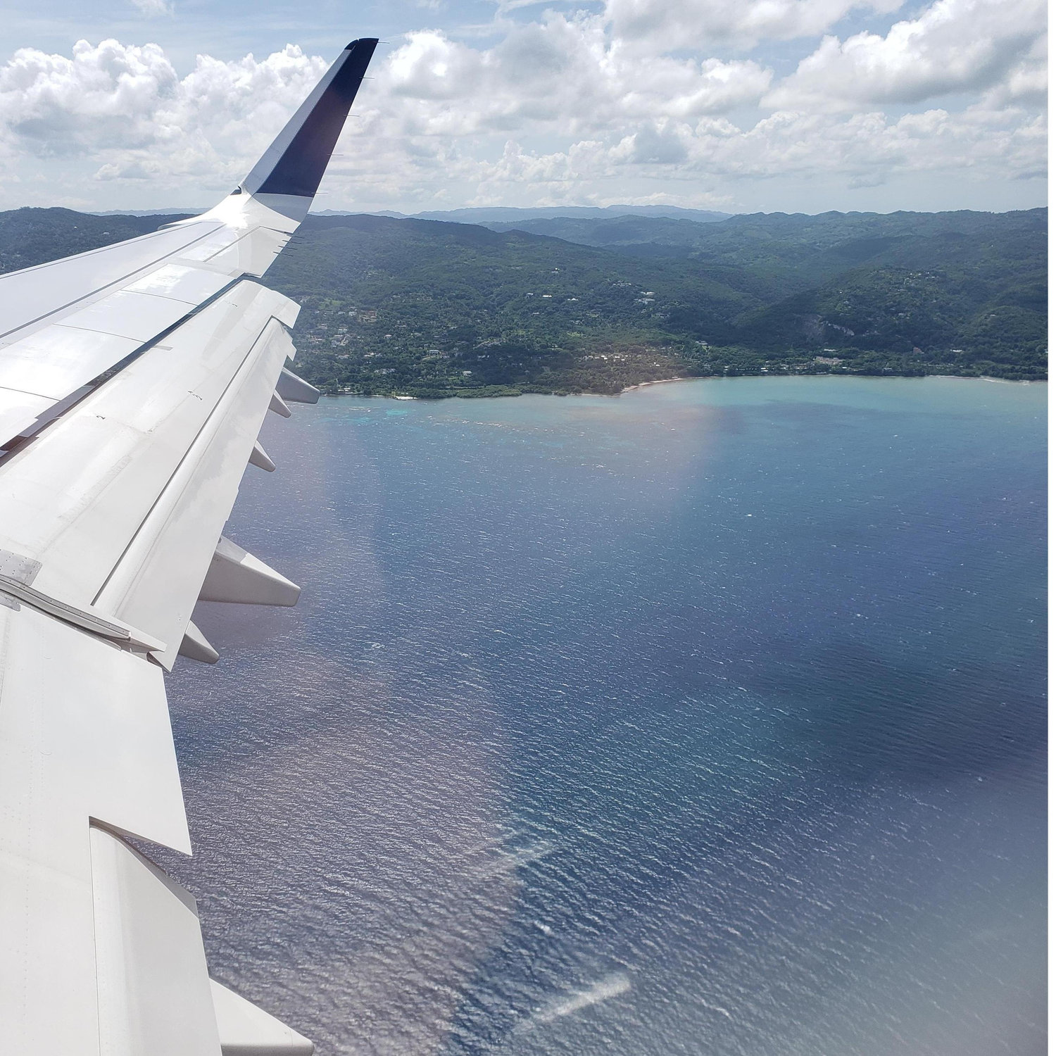 About to land in Jamaica!