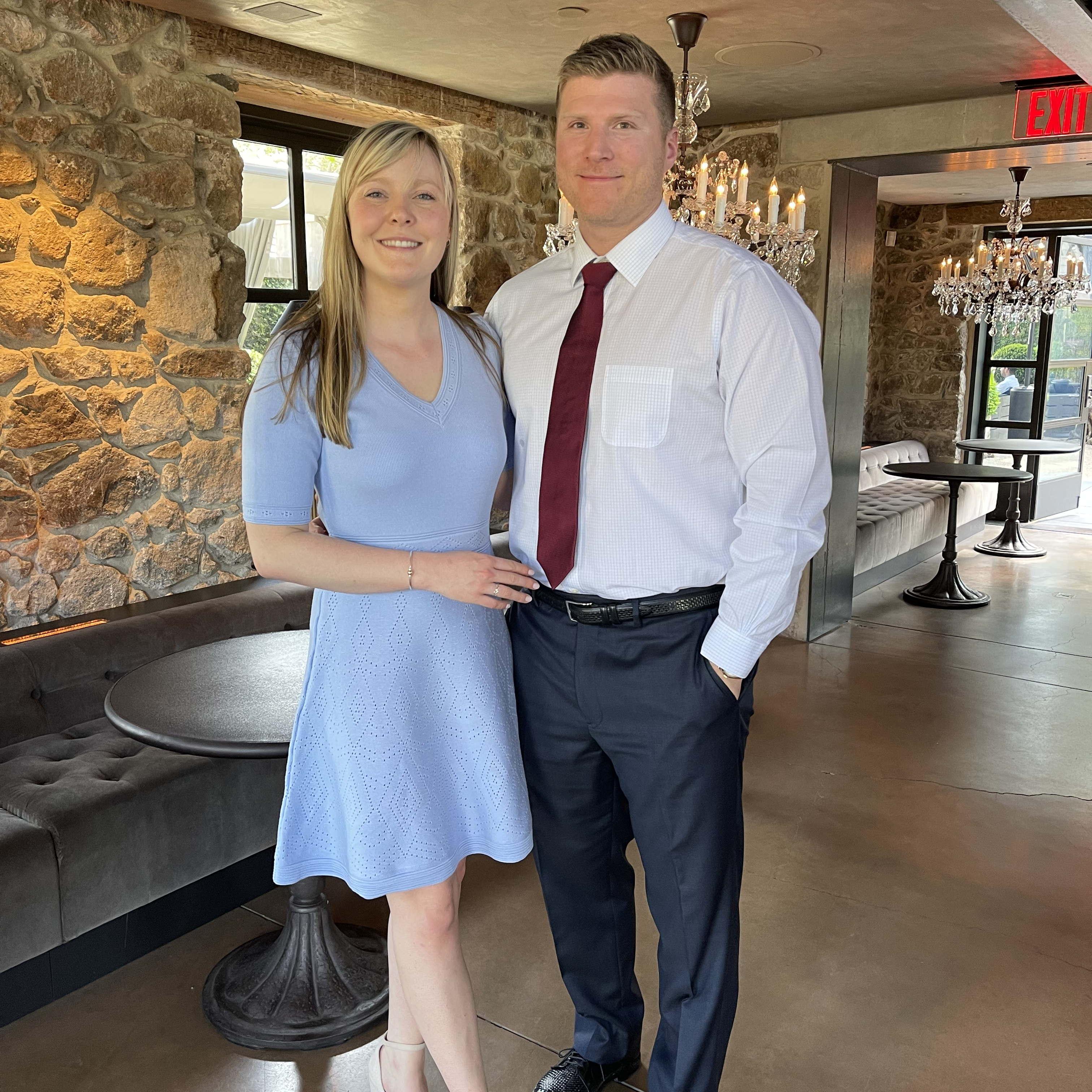 Right before we checked off a bucket list item, going to The French Laundry in California