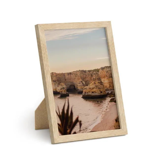 Haus and Hues Oak Picture Frame with Plexiglass Cover, Natural, 6x8