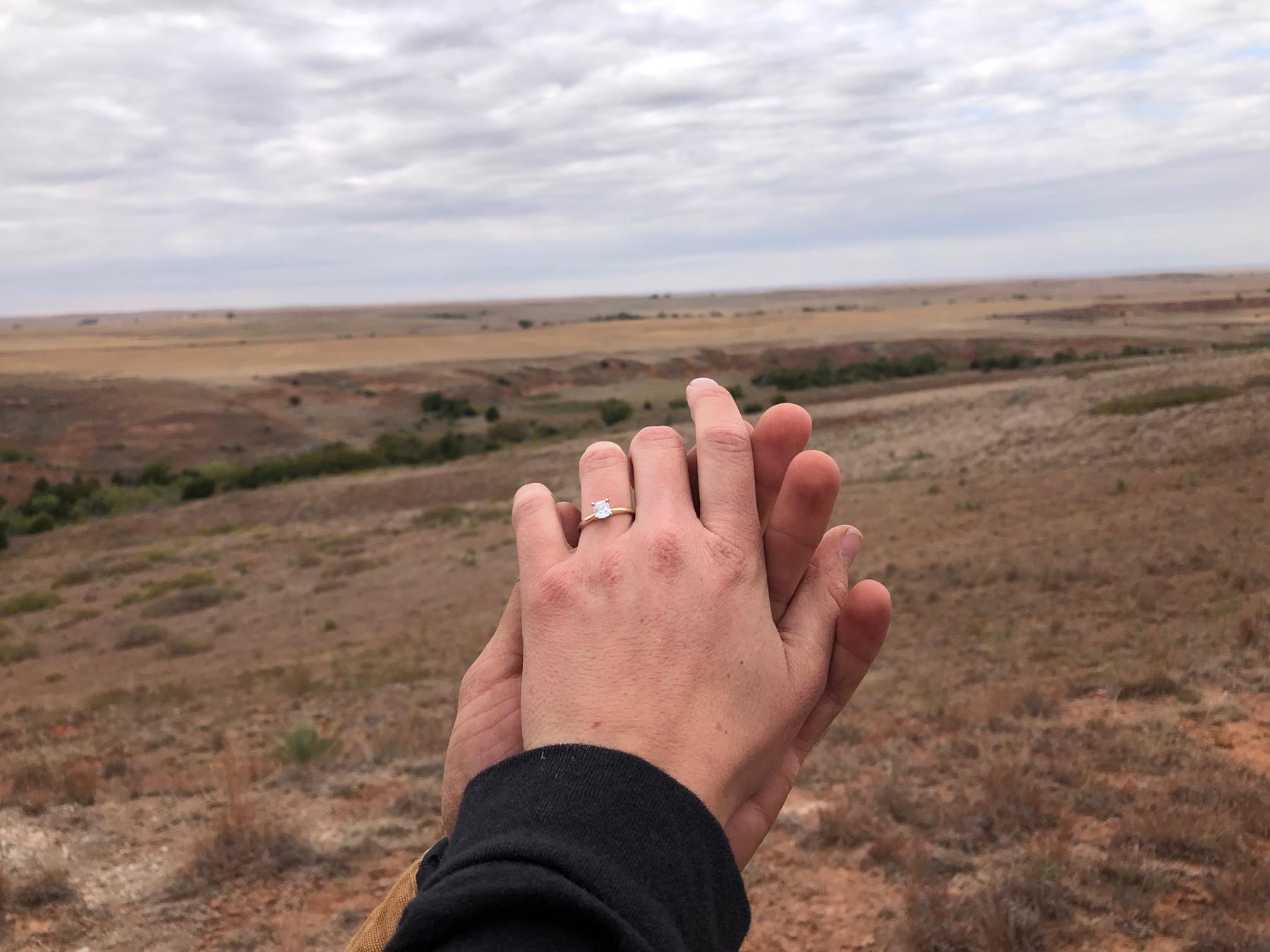We got engaged with a view!