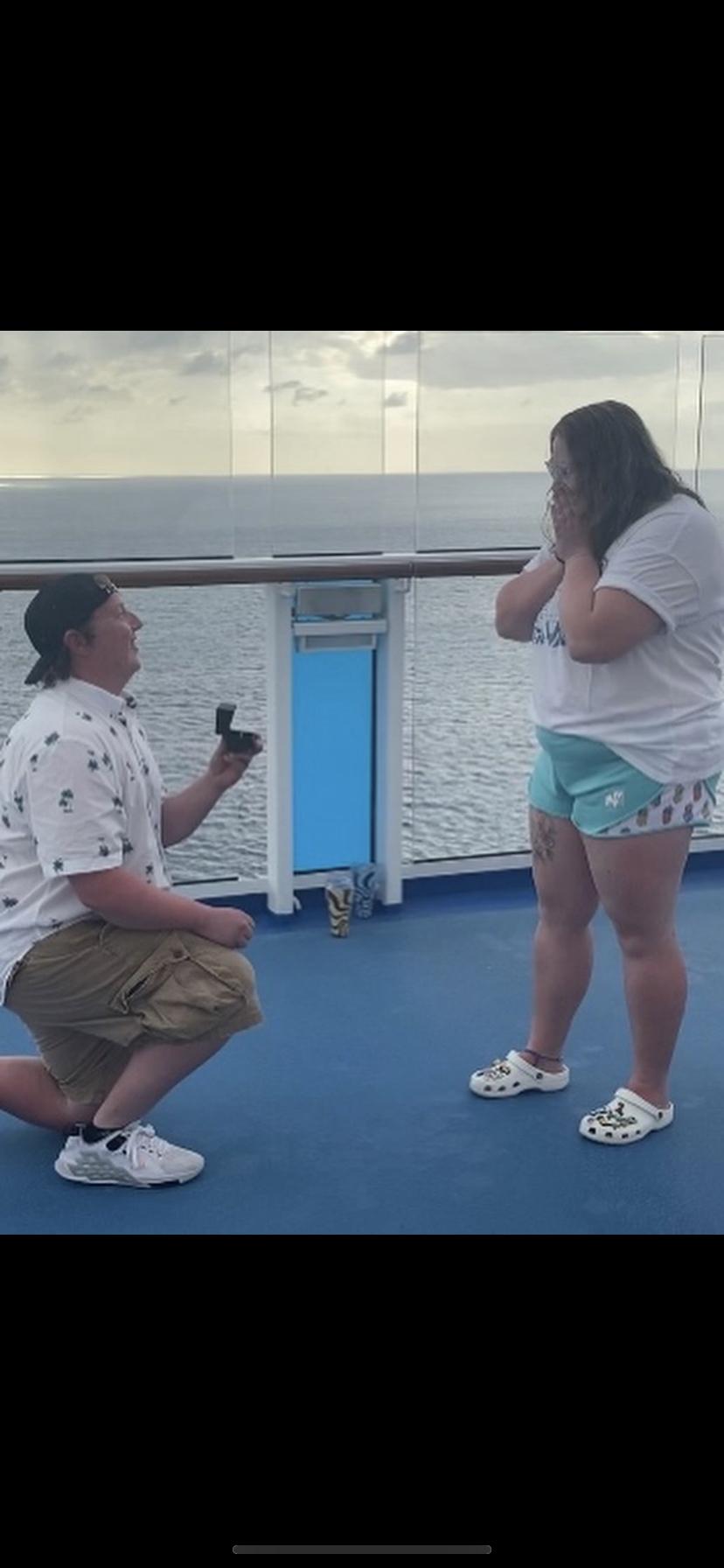 When Logan proposed to Haley on the cruise ship leaving the Bahamas on March 24, 2022.