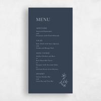 Blue Wedding Menu - Creston