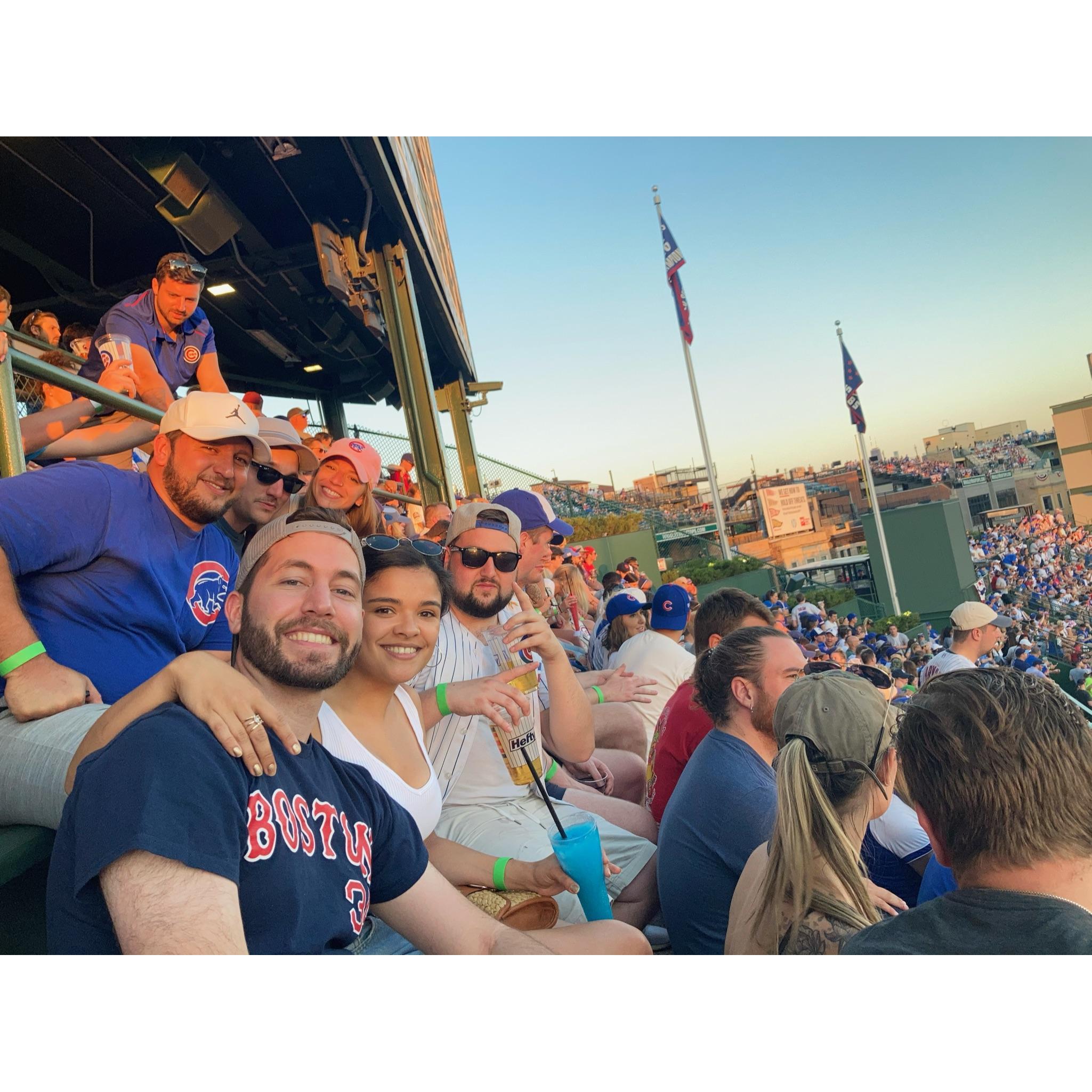 One of the last things we did in Chicago was attend a Cubs game and yes, Alex did have the audacity of wearing a Red Sox shirt to Wrigley Field.