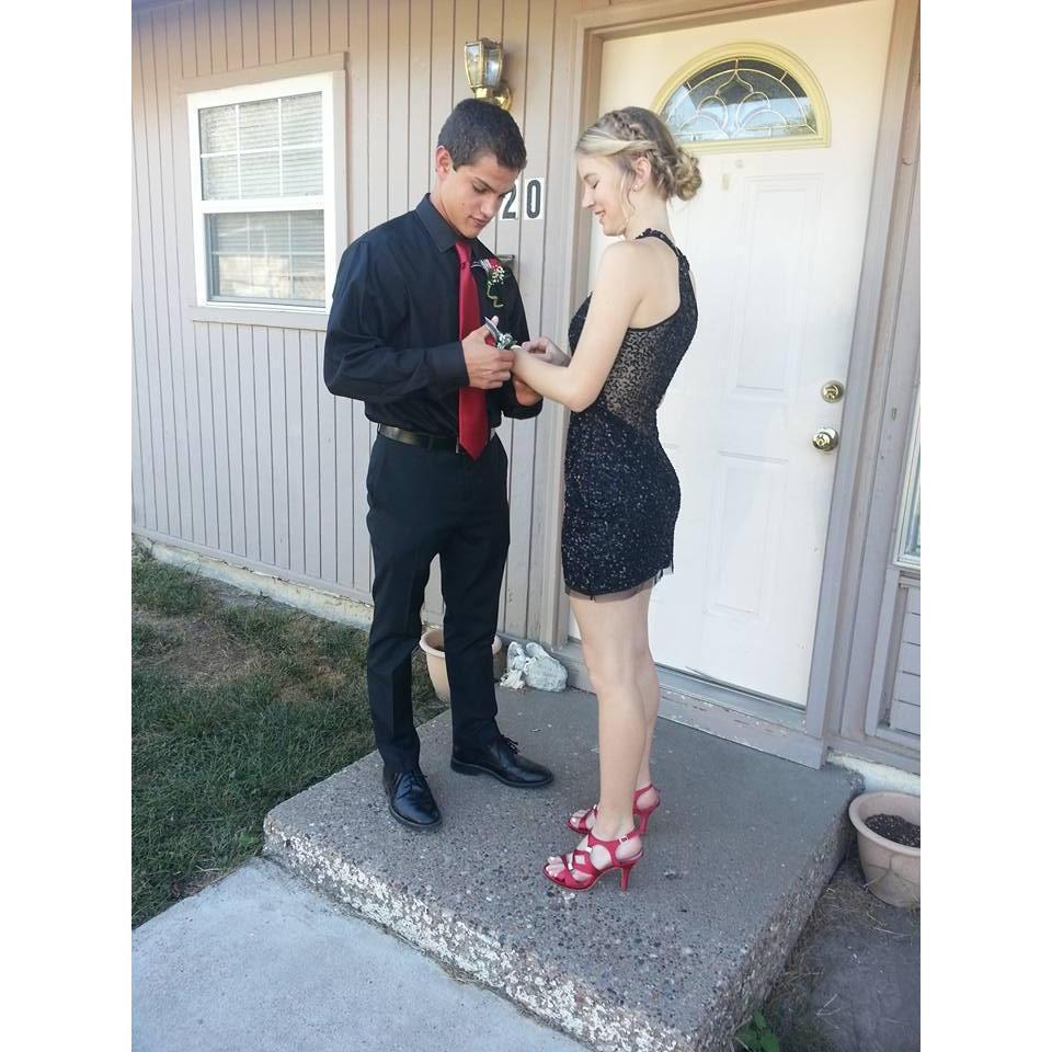 The first dance we went to together!