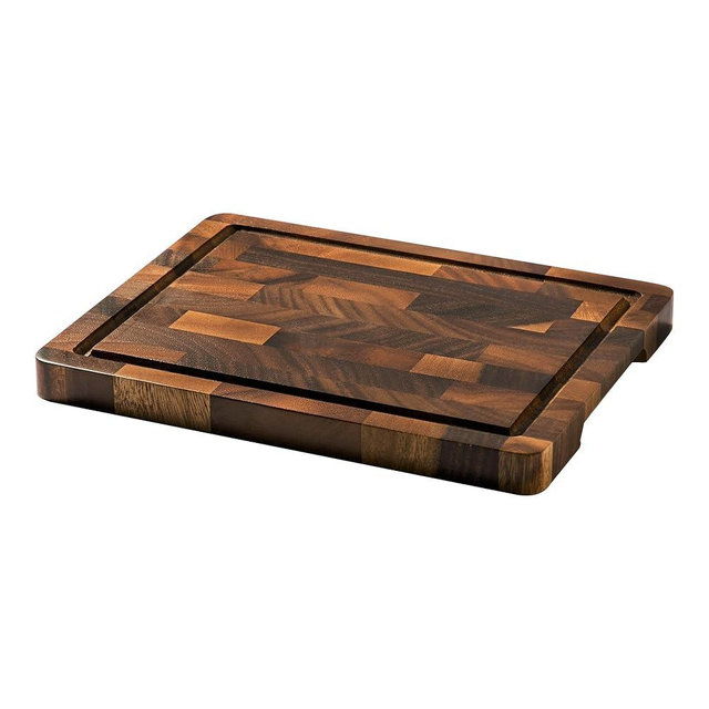 THETCHRY Walnut Wood Cutting Board for Kitchen, Small Chopping Board Portable, Compact Size for Daily Prep Stable Use, 9"x6"x0.8"