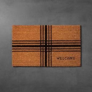 Plaid Coir Doormat (18"x30") - Hearth & Hand™ with Magnolia