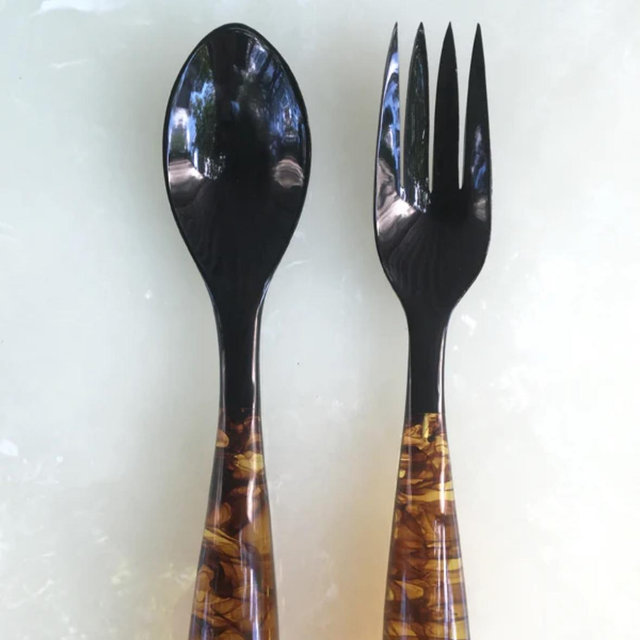 Grand Slam Salad Servers (Tortoise)