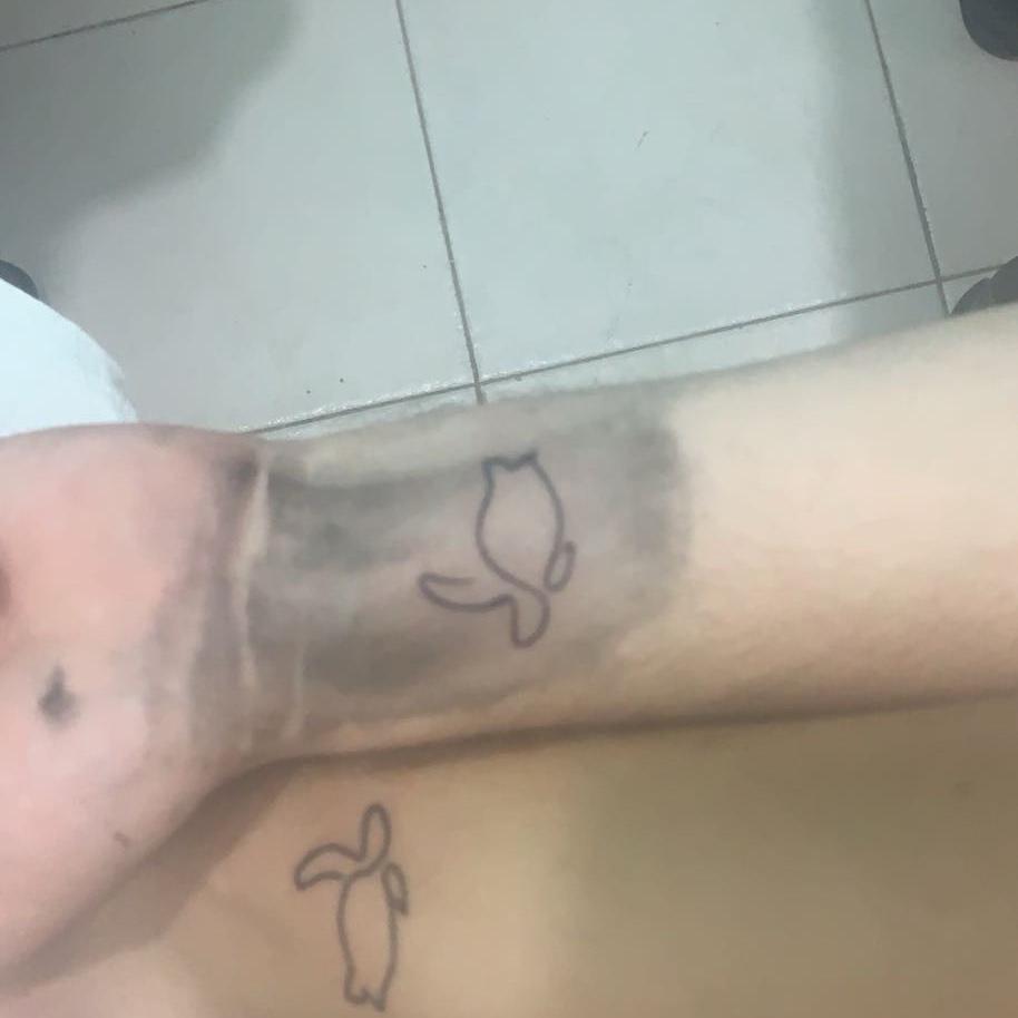 Got matching  tattoos on our cruise trip during one of our stops